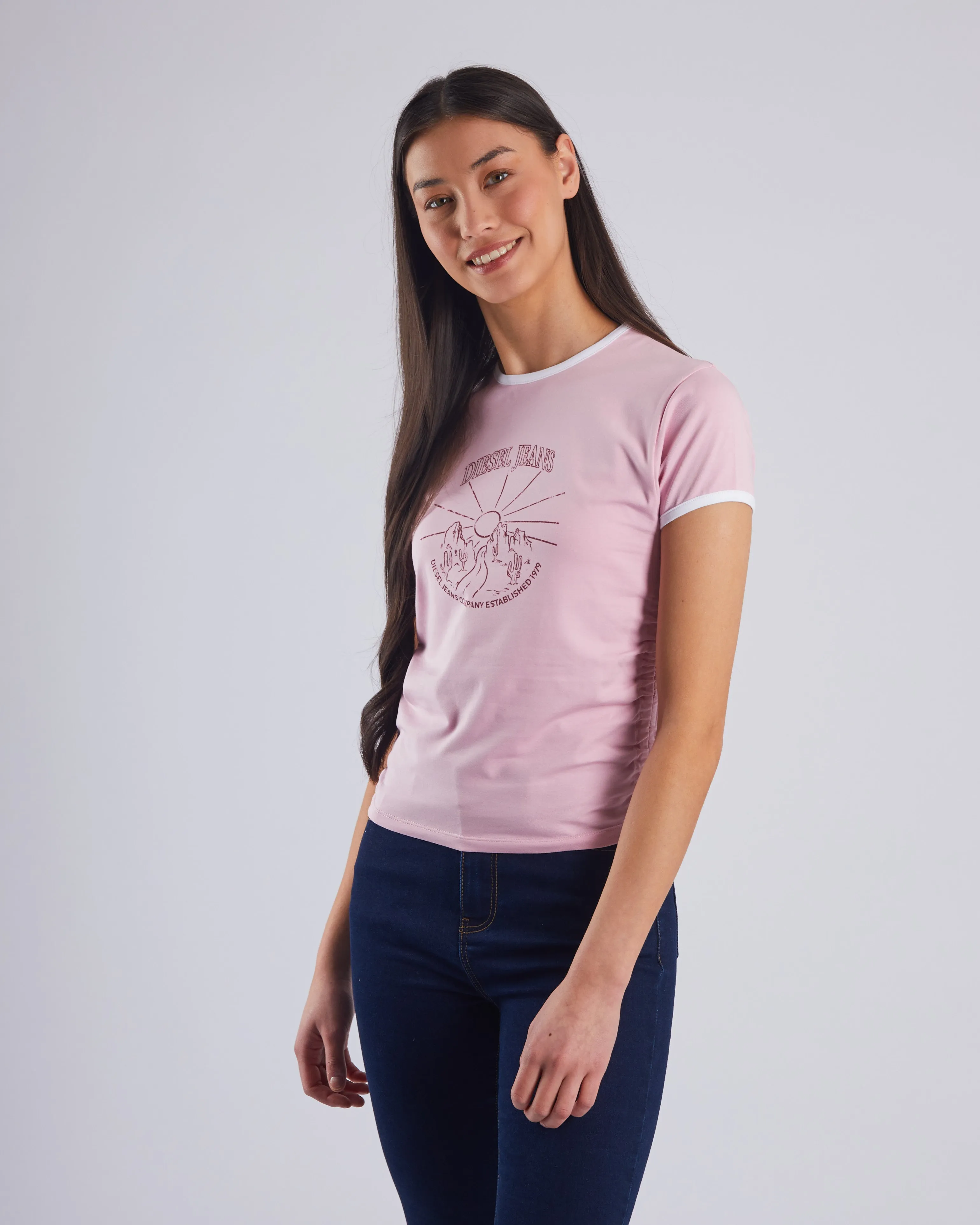 Priscilla Tee Cameo Pink Casual Choice