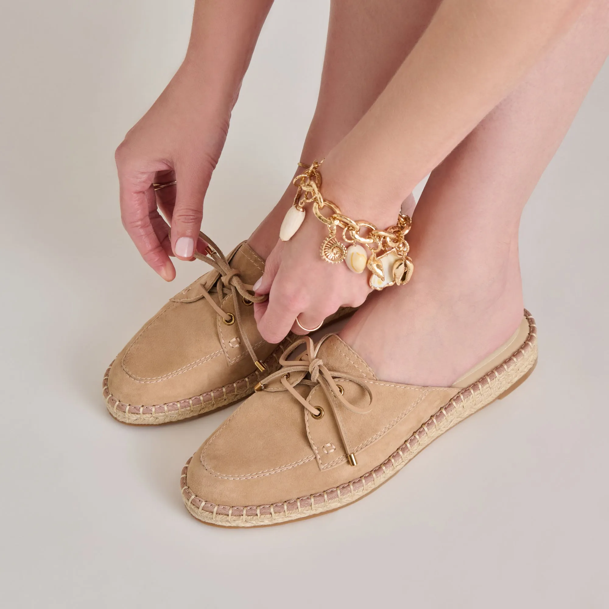 Love Glow HATIE FLATS BAMBOO SUEDE
