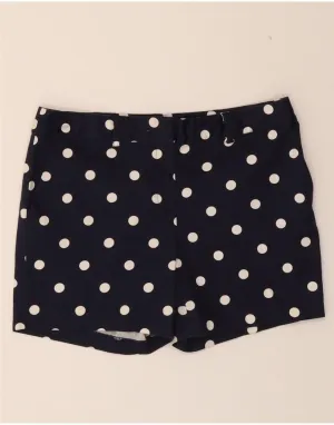 Hypoallergenic Lining Relaxed Comfort MICHAEL KORS Womens Chino Shorts US 4 Small W30  Navy Blue Polka Dot