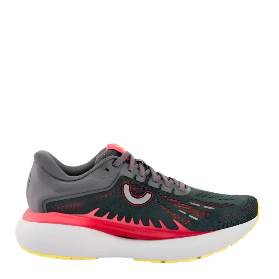 Truemotion Women's U-TECH Aion 3 Running Shoes in Castlerock/Rouge Red/Lemon Verbena AW25 flexible insole shoes Urban Runner