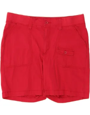 Flex Fit Collar LEE Womens Easy Fit Cargo Shorts US 16 2XL W36  Red Cotton