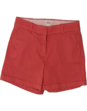 J. CREW Womens Chino Shorts US 4 Small W30 Red Cotton All-day Comfort