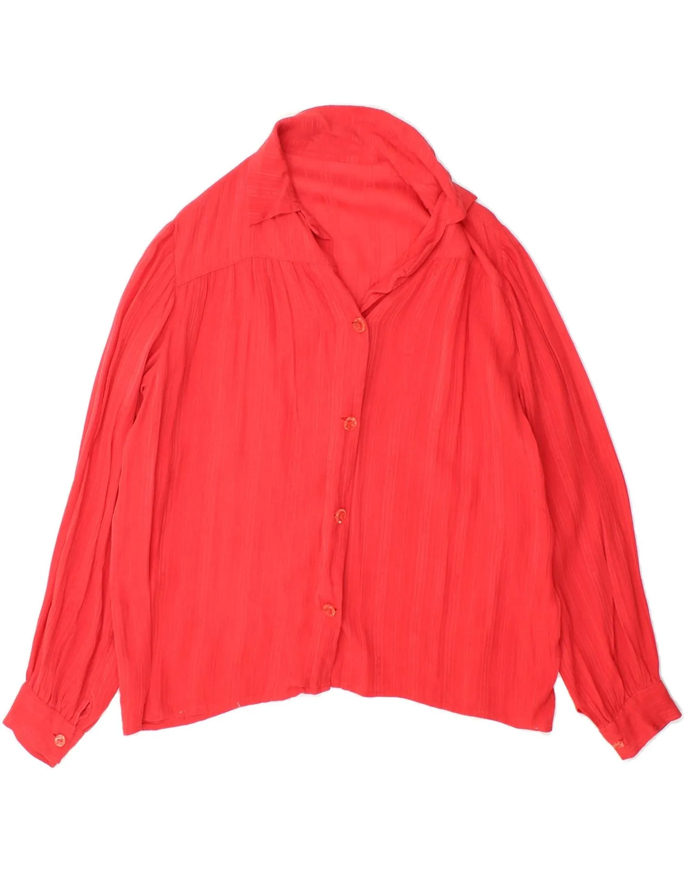 VINTAGE Womens Shirt Blouse UK 16 Large Red Rugged Style Multipurpose Utility