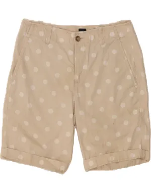 GAP Womens Chino Shorts W30 Medium Beige Polka Dot Cotton Trendy Pattern
