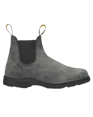 Blundstone 2055 Rustic Black Chelsea Boots Stable Support Rainy Day Commuter