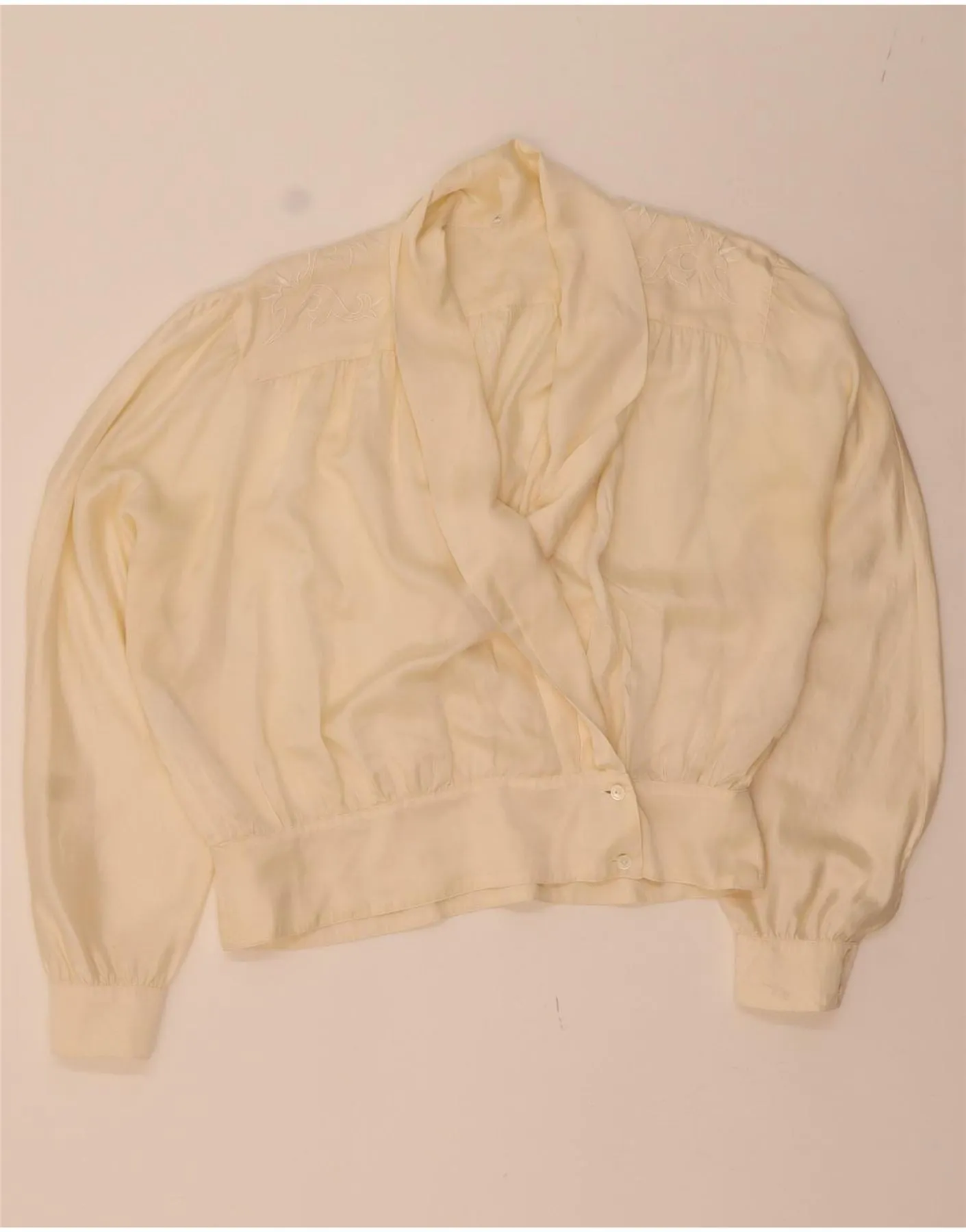 Seasonal Trend Non Irritating Tags LA CORDEE Womens Shirt Blouse IT 54 3XL Beige