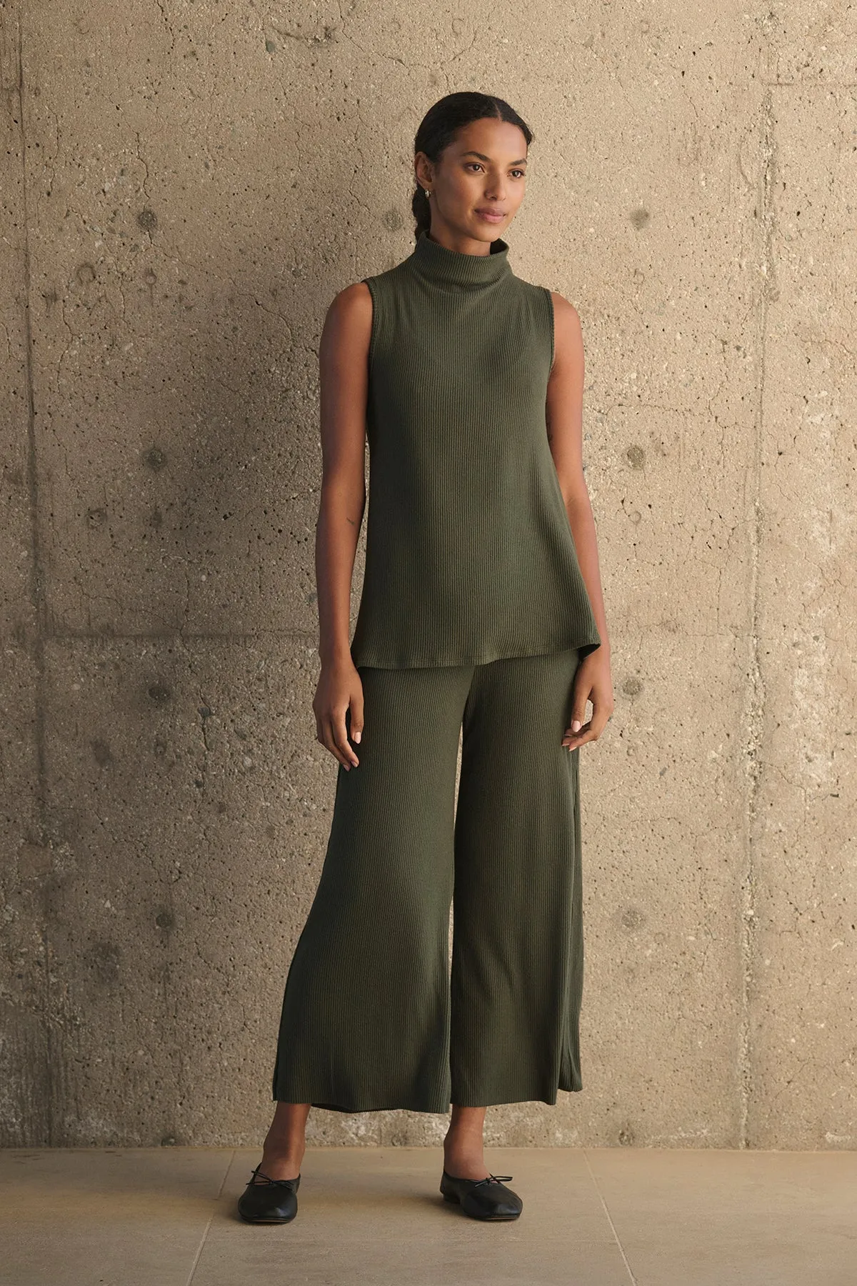 MONICA RIBBED PANT Snug Option