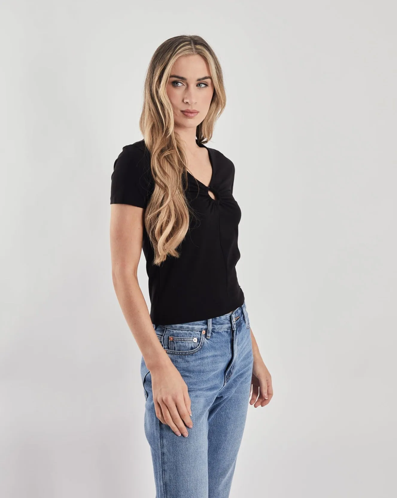 Pepper T-Shirt Black Microfiber texture