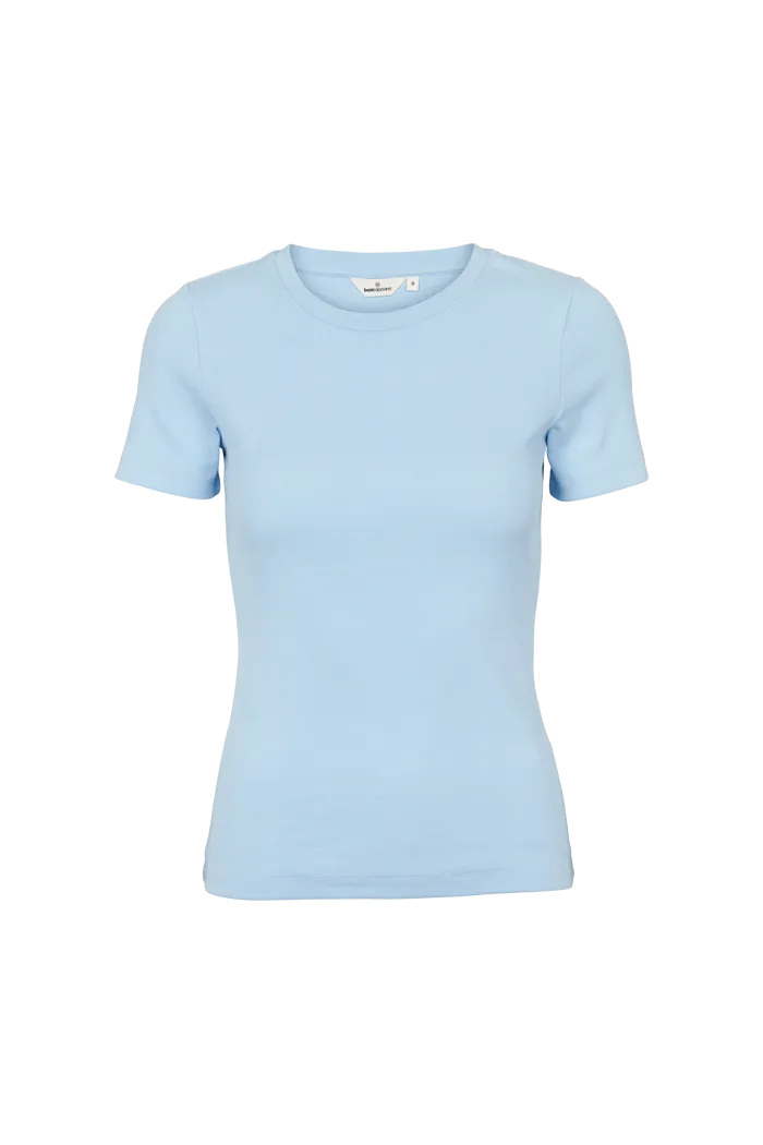 thermal Heather Jersey Material Ludmilla O-Neck - Dutch canal