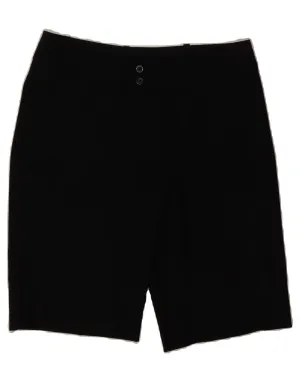 Matte Look MOSSIMO Womens Bermuda Chino Shorts US 4 Small W30 Black Rayon