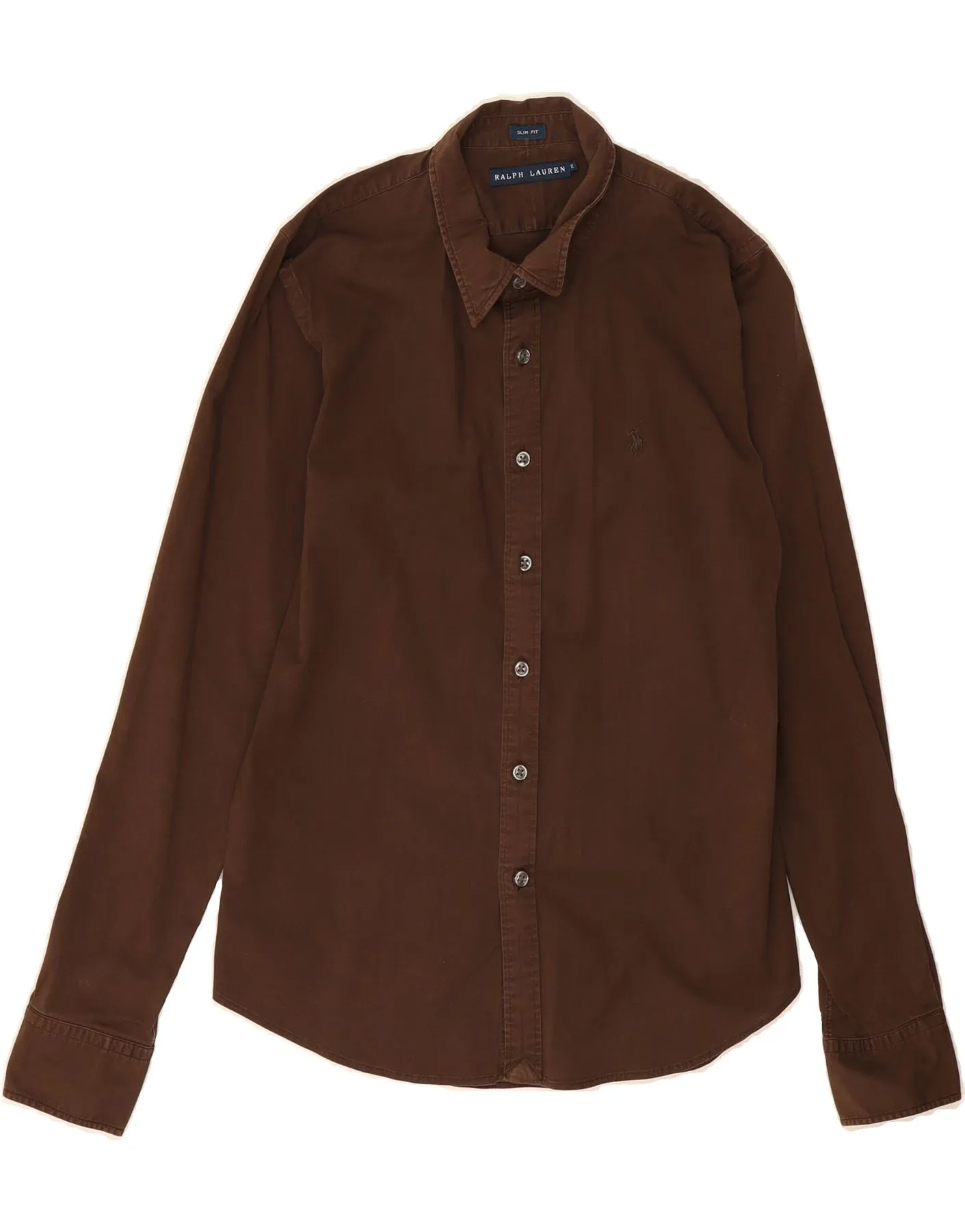 Functional Design RALPH LAUREN Womens Shirt US 12 Large Brown Cotton