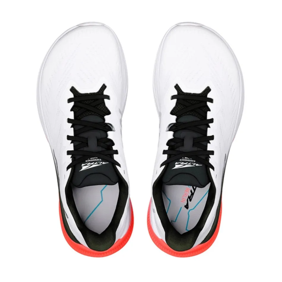Altra Women's Experience Flow 2 Berlin Running Shoes in White/Coral AW25 Carbon plate running in circular tracks shoes