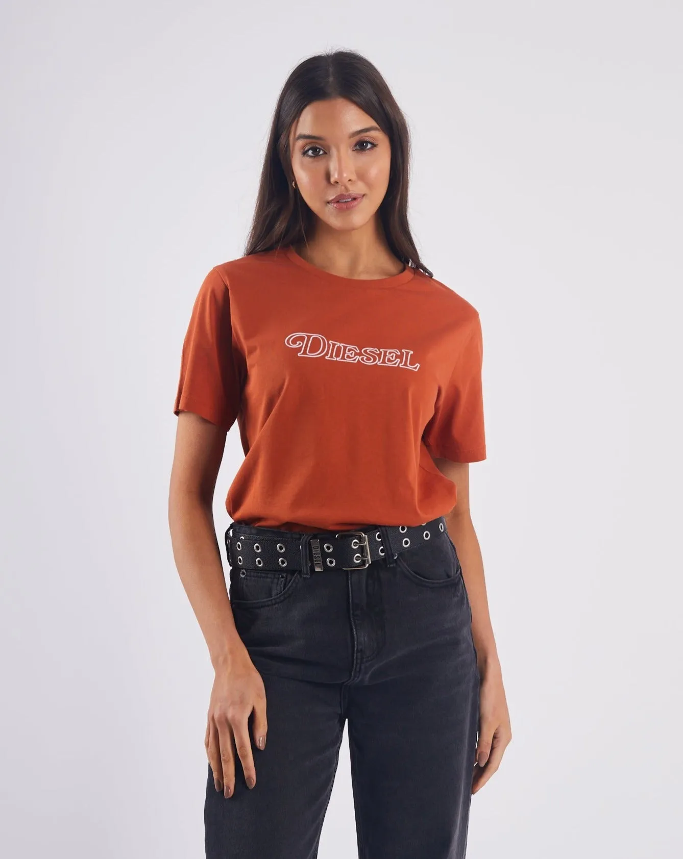 Anti Static Finish Sharon T-Shirt Cinnamon Orange