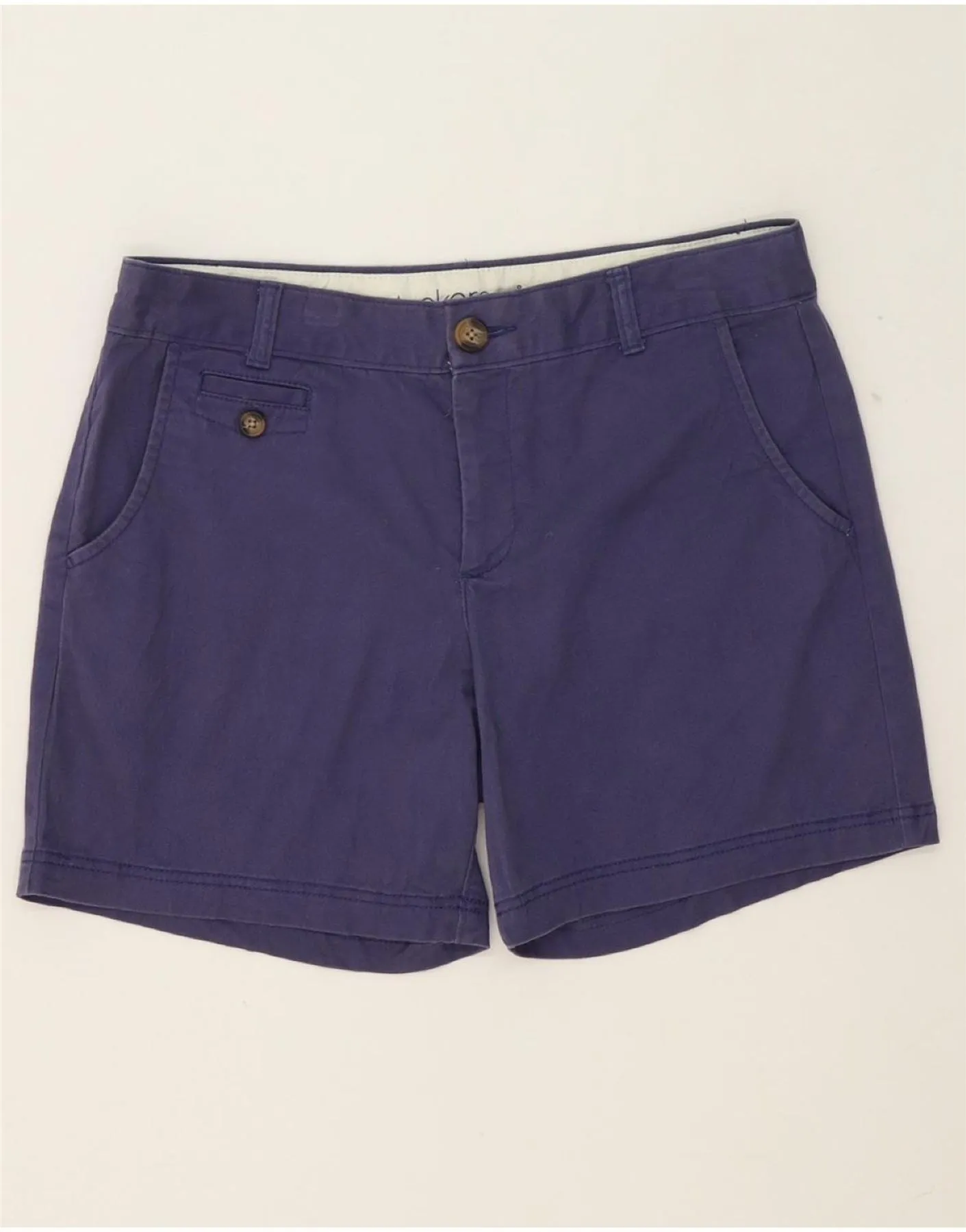 Static Dissipating Fiber Designer Touch DOCKERS Womens Casual Shorts US 8 Medium W32 Navy Blue Cotton