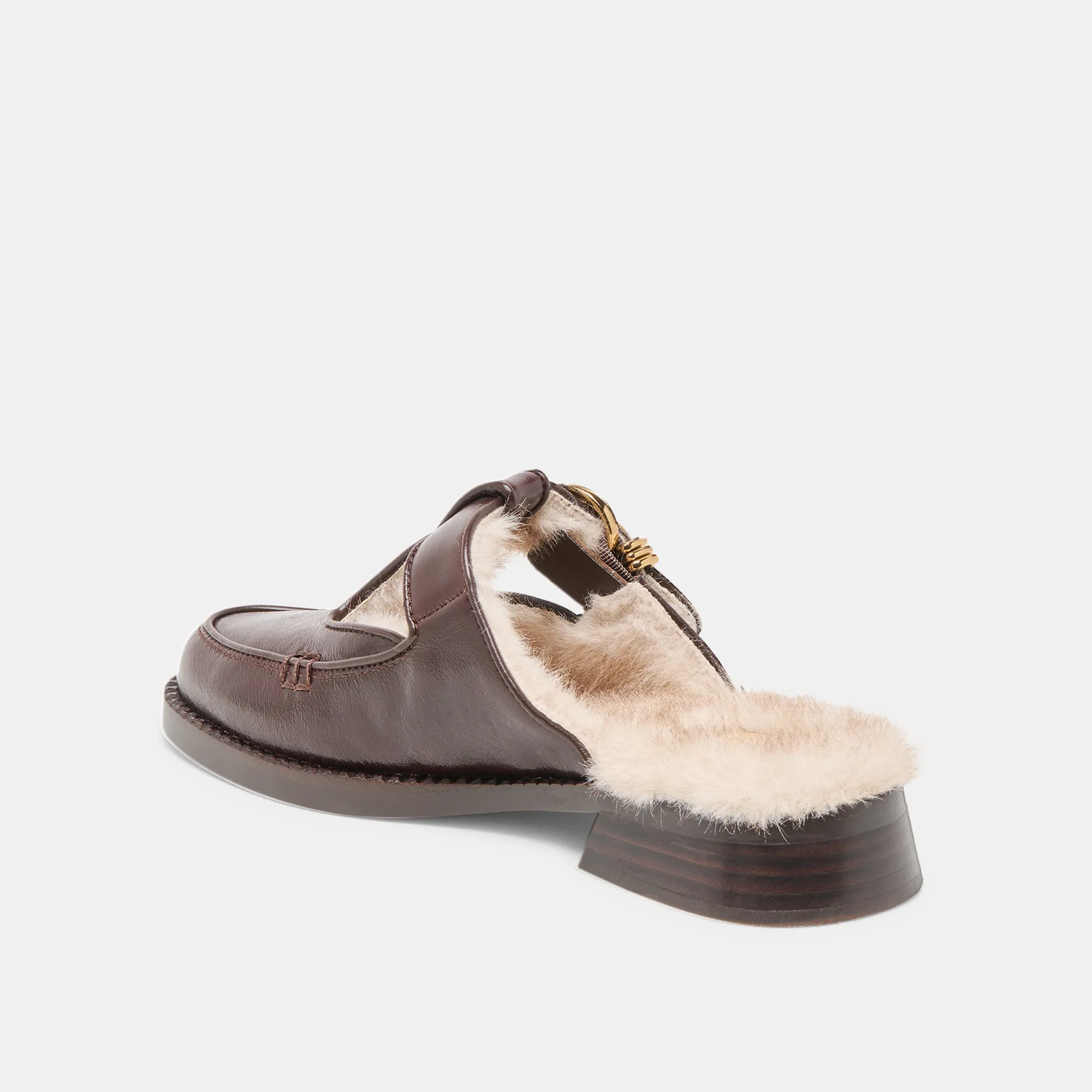 HARLAH PLUSH FLATS CHOCOLATE LEATHER Ice Path