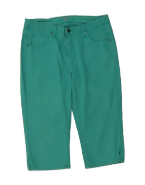 Comfortable fit LEE Womens Riders Denim Bermuda Shorts US 14 XL W36  Green Cotton