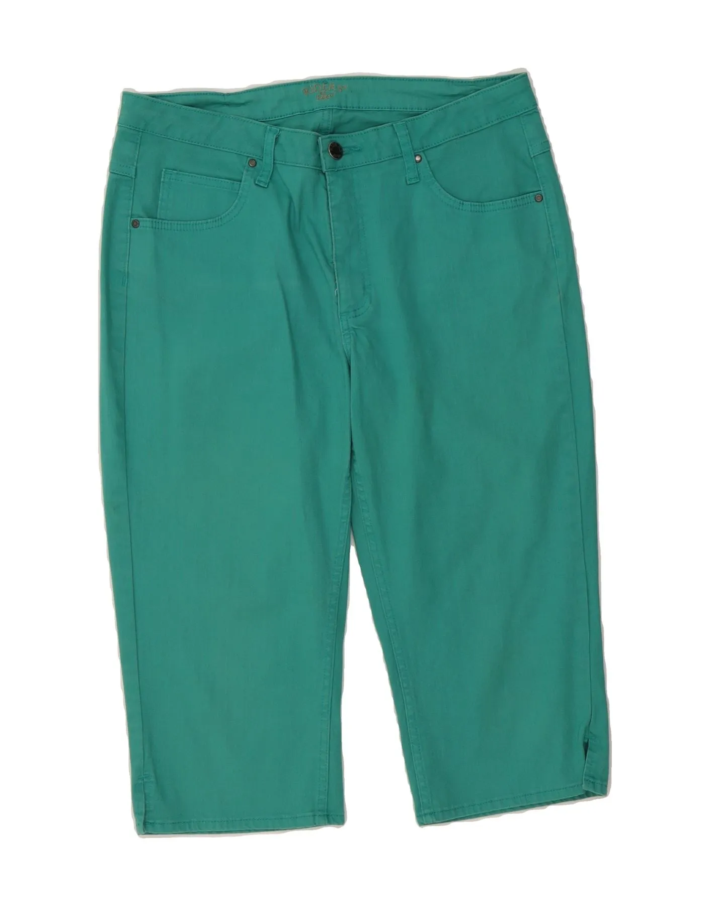 Comfortable fit LEE Womens Riders Denim Bermuda Shorts US 14 XL W36  Green Cotton