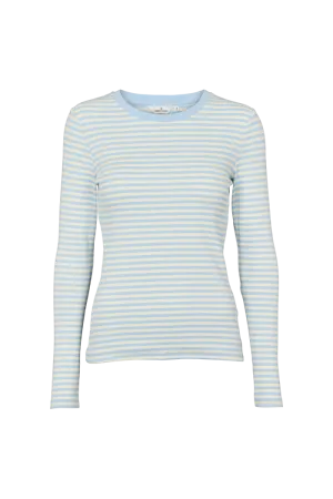 Cozy Vibe Wear Everyday Look Wear Ludmilla LS Tee - Dutch canal / vanilla custard