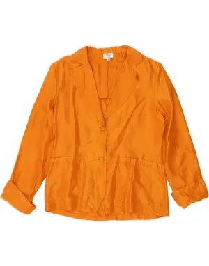 CHERIE Womens Shirt Blouse IT 44 Medium Orange Travel Friendly