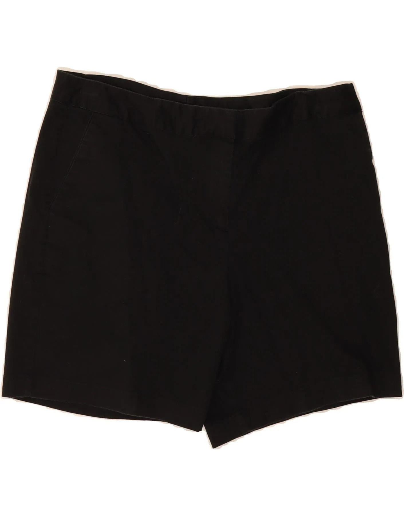 IZOD Womens Chino Shorts US 12 Large W34  Black Cotton Versatile Outfit color block