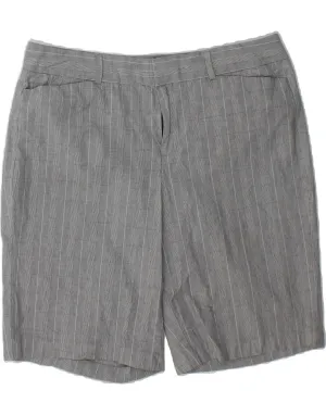 DOCKERS Womens Bermuda Shorts US 14 XL W36 Grey Check Cotton Pastel Shade