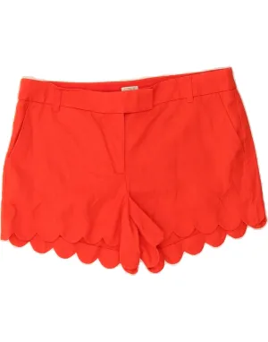 J. CREW Womens Chino Shorts US 14 XL W36  Red Linen holiday season