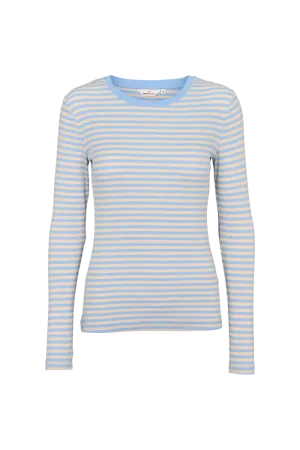 Ludmilla LS Tee - Frozen fjord / smoke gray Animal Print Daily Trend