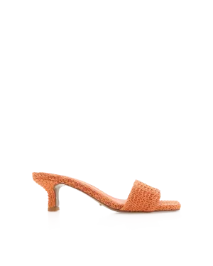 OLGA - NECTARINE RAFFIA Open Toe Evening Pumps Smart Footwear