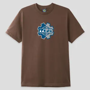 Lo-Fi Gear Tee - Brown Minimal Fit Silk combination