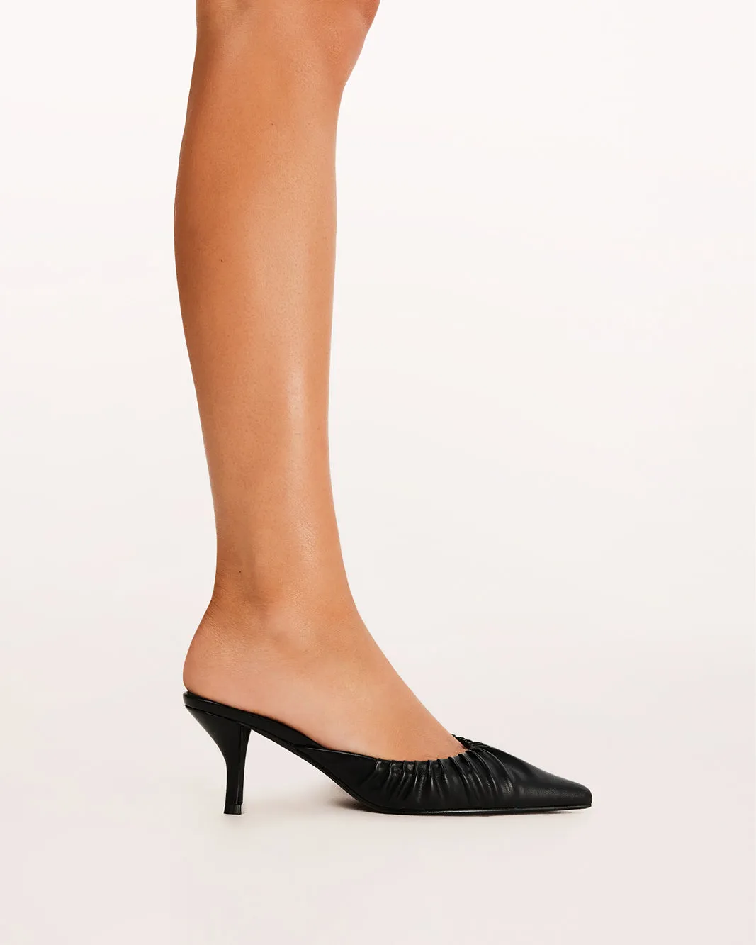 Padded Luxury Office Shoes ELEONORA - BLACK