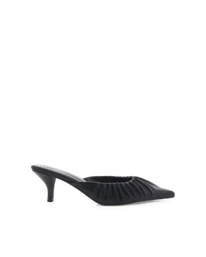 Wide Fit Heels Padded collar ELEONORA - BLACK