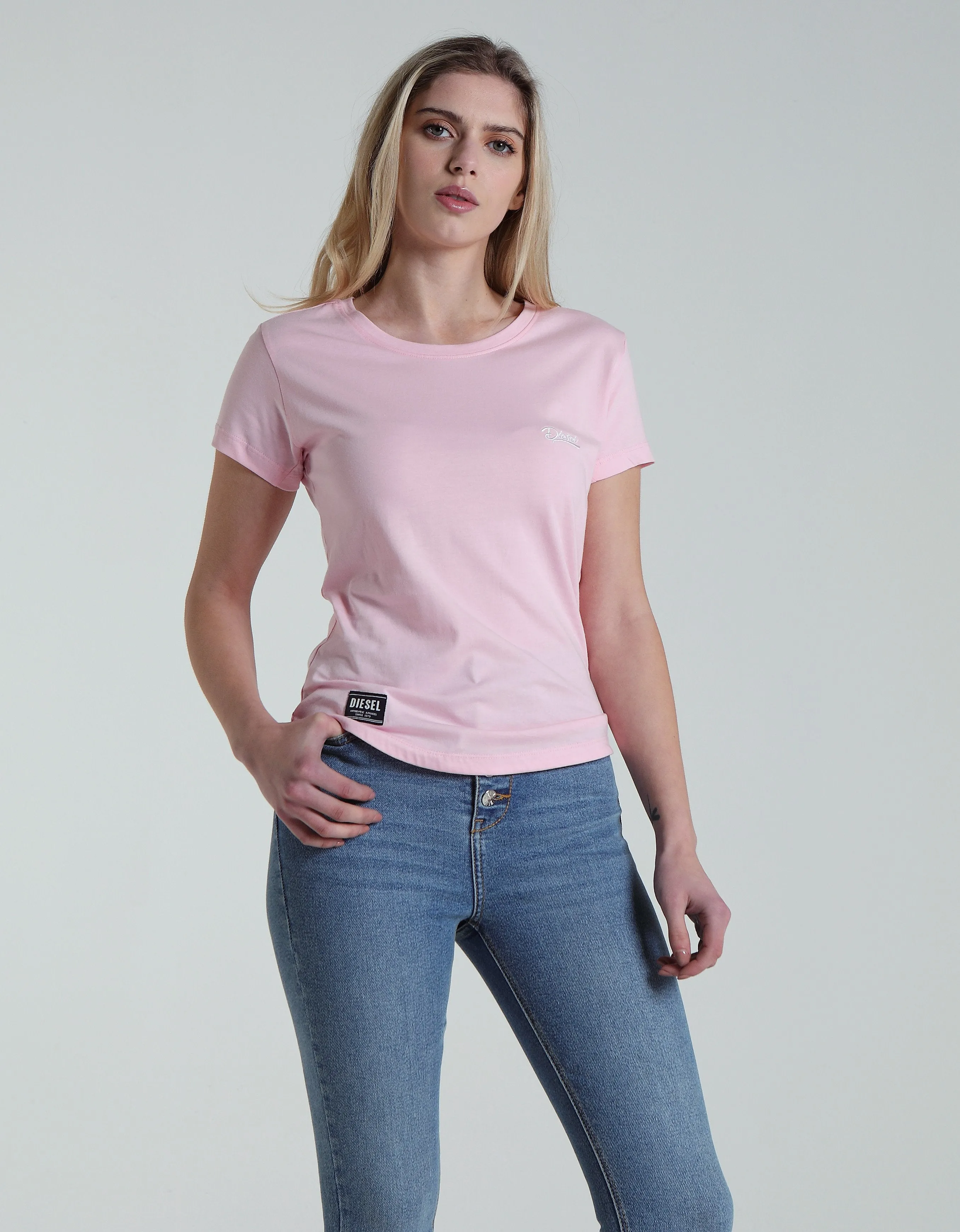 Layered Hem Design Cloda Tee Pink Nectar