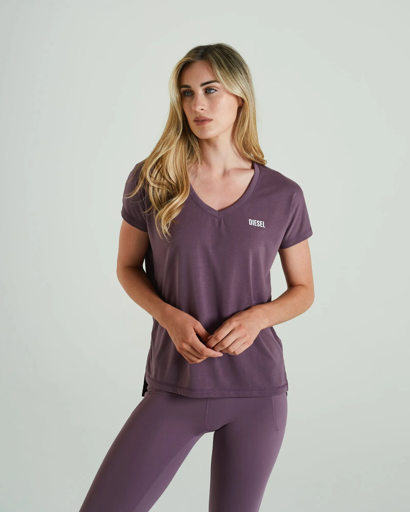 Retreat T-Shirt  Heather Purple Fade Resistant Dye