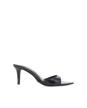 Bridal Shoes with Embellishments Peep Toe Booties ENSLEY - BLACK SHINE