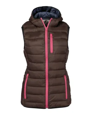 Percussion Ladies Trekking Quilted Gilet Agricultural - useful