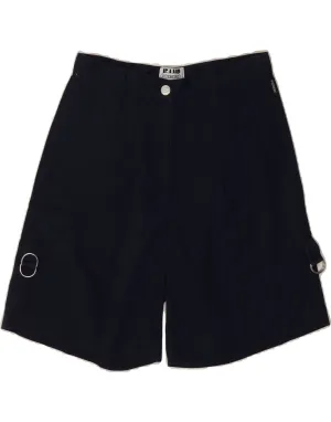 Monochrome Palette ICEBERG Womens High Waist Chino Shorts IT 42 Medium W26 Navy Blue