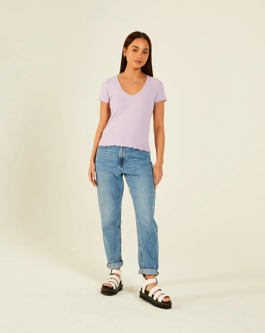 Este T-Shirt Purple Rose Comfy Fit Wear Casual Look