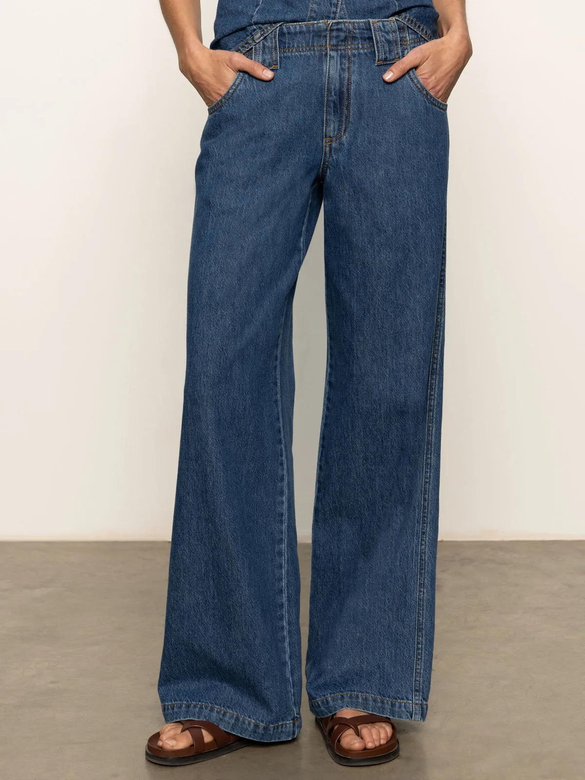 Work Ready ReinforcedPockets Arden Wide Leg Jeans Perfect Storm