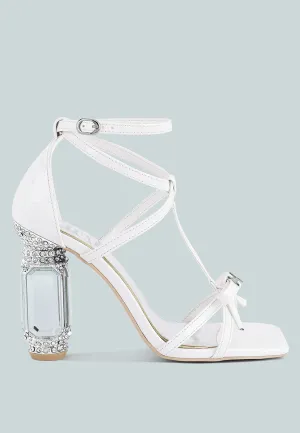 affluence jeweled high heel sandals High Heel