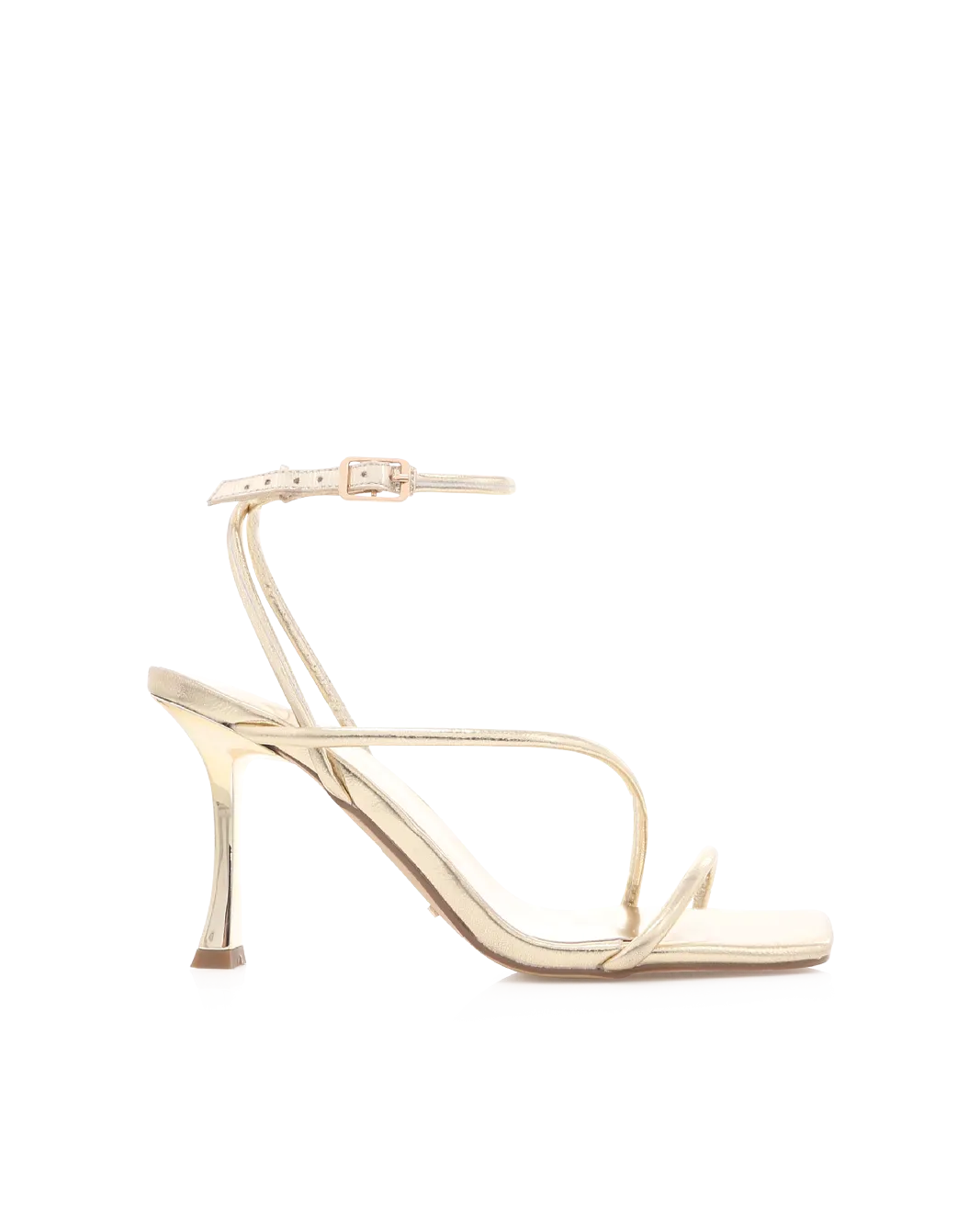MICHAH - GOLD METALLIC Heeled Sandals Happy Mood