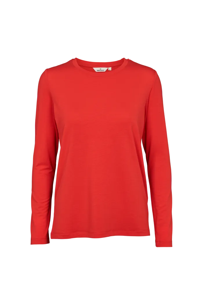 Seamless construction Jolanda LS Tee - High Risk Red