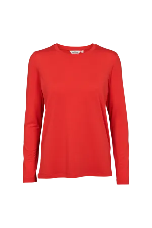 Jolanda LS Tee - High Risk Red Chic Comfort Style Breathable mesh lining