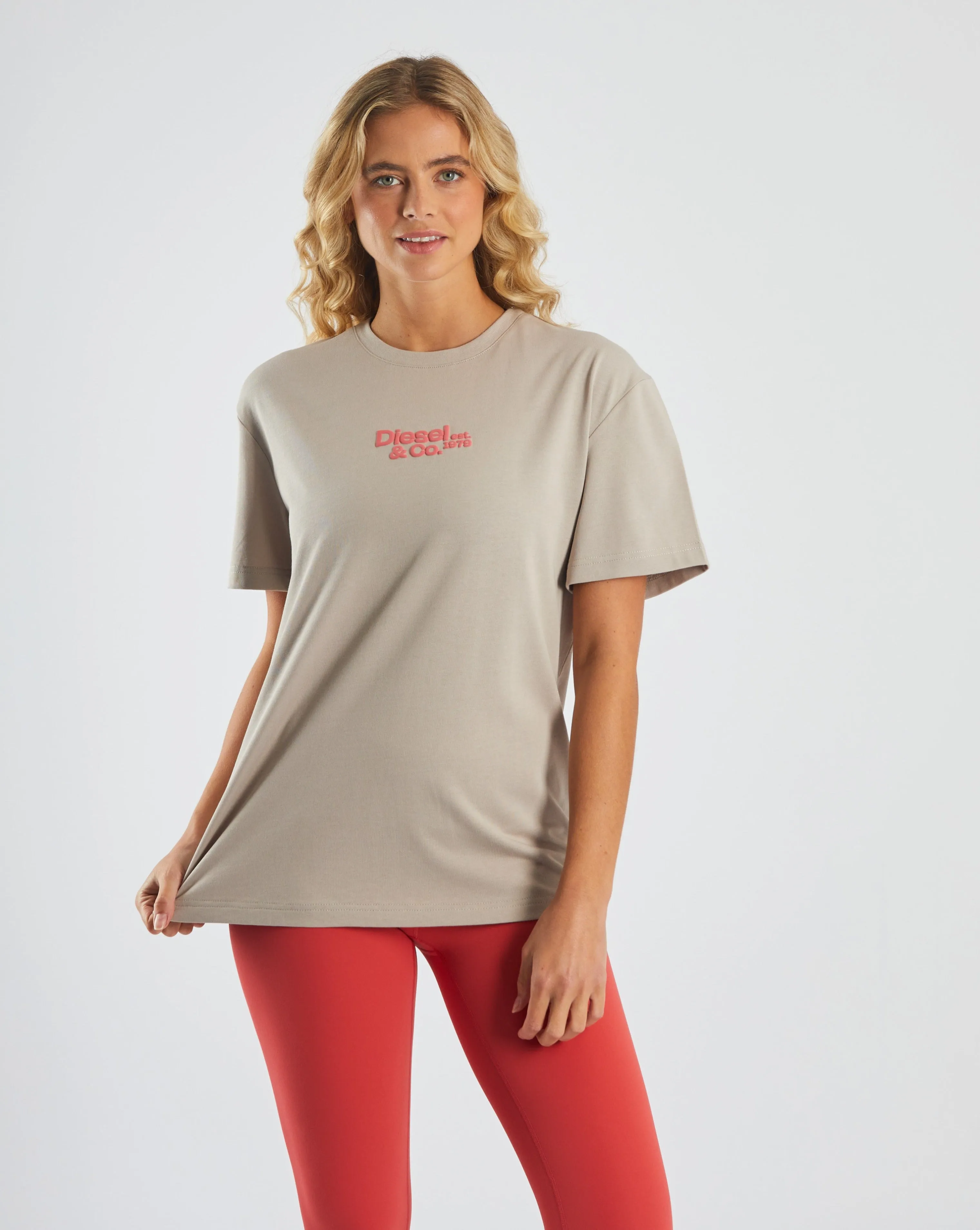 soft fit AntiPilling Rory Tee Warm Stone