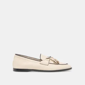 Travel Light Design LOKLAN LOAFERS IVORY LEATHER