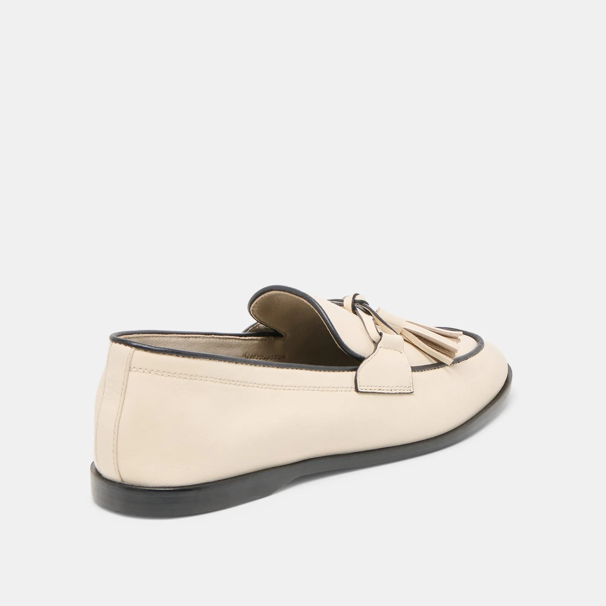 All-day Slip-ons Comfortable Support LOKLAN LOAFERS IVORY LEATHER