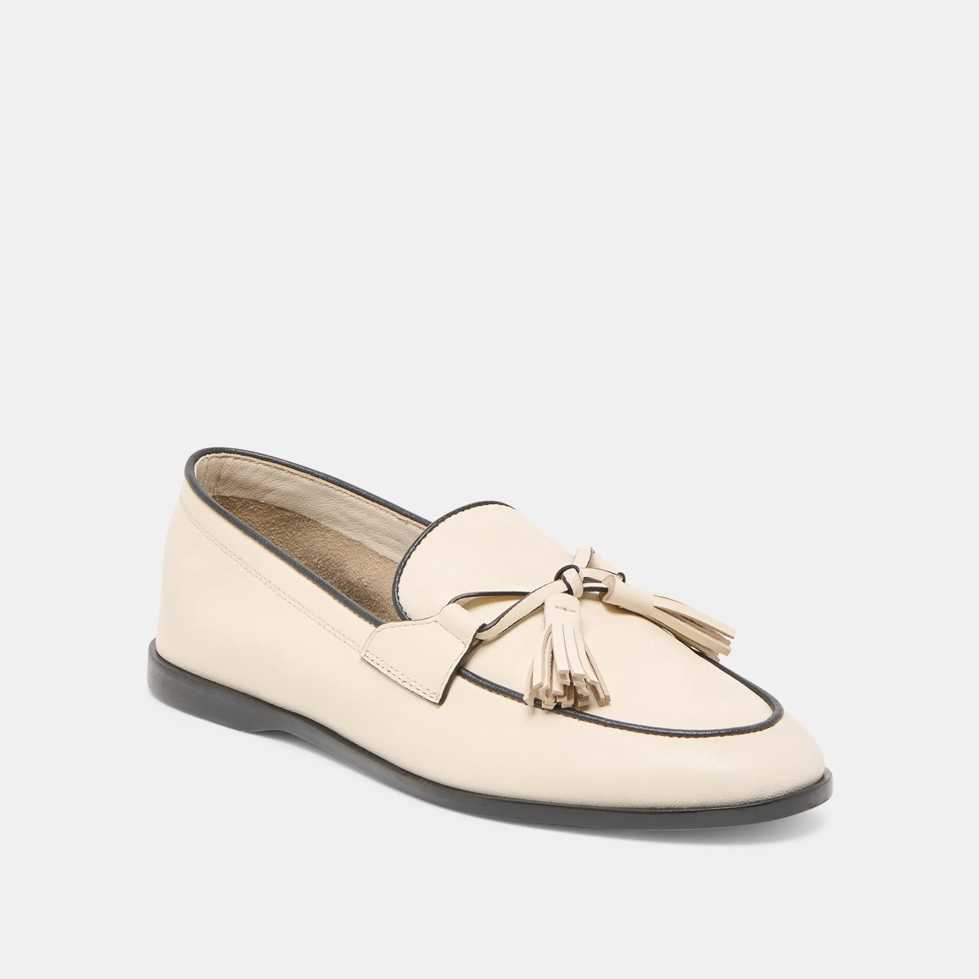 LOKLAN LOAFERS IVORY LEATHER Book Glow Relax time