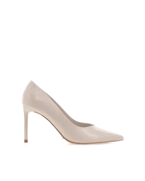FABIOLA - CHALK CRINKLE PATENT Casual Pumps Ergonomic Design