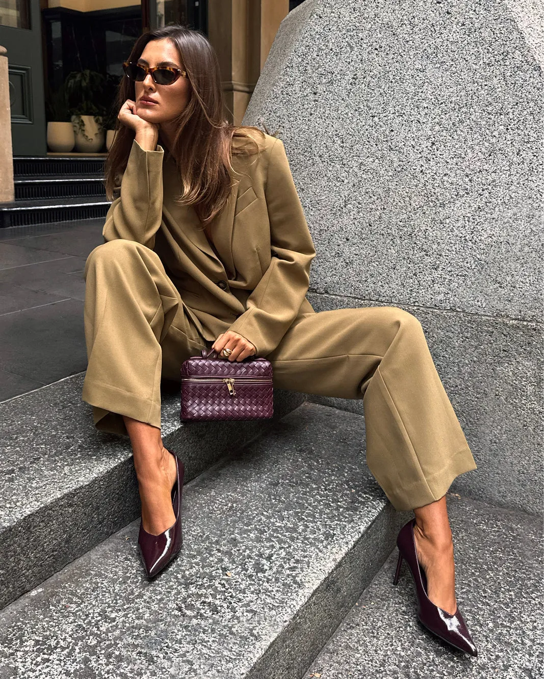 FABIOLA - MULBERRY CRINKLE PATENT Wedding Party Shoes