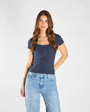 Slim Style Stylish and Cozy Fable Tee Blue Nights