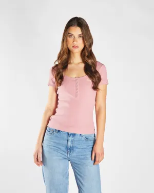 Cozy Layers AllDay Comfort Fable Tee Lilas